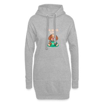 Ich werde nie introvertiert schüchterne Person uns - Hoodie-Kleid - Grau meliert - Vorne
