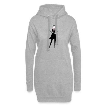 PARTY HANKA - Hoodie-Kleid - Grau meliert - Vorne