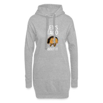 Let’s Taco Bout It - Hoodie-Kleid - Grau meliert - Vorne