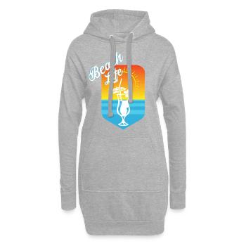 Strand - Hoodie-Kleid - Grau meliert - Vorne