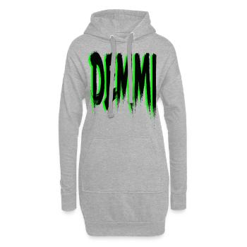 Demmi - Sweat-shirt à capuche long Femme - gris chiné - Devant