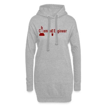 Ingénieur chimique, chimiste - Sweat-shirt à capuche long Femme - gris chiné - Devant