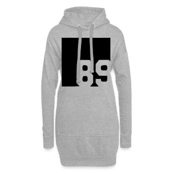 1989 - Hoodie-Kleid - Grau meliert - Vorne