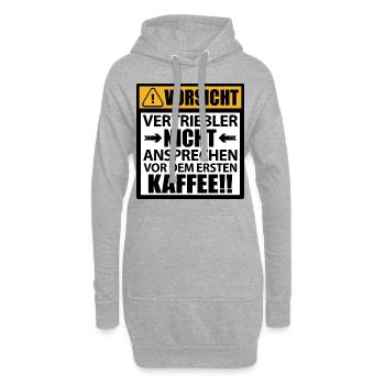 Vertriebler Vertriebsmitarbeiter Sprüche Lustig - Hoodie-Kleid - Grau meliert - Vorne
