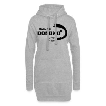 Appelez-moi Domino Whip Sexe Cadeau Dominatrice - Sweat-shirt à capuche long Femme - gris chiné - Devant