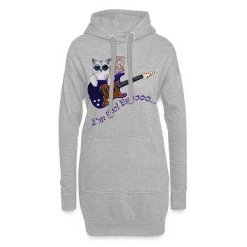 ich bin cool - Hoodie-Kleid - Grau meliert - Vorne