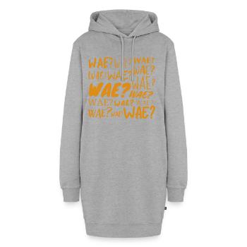 Wae? - Sweat-shirt à capuche long Femme - gris chiné - Devant