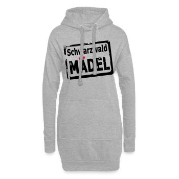 Schwarzwaldmädel - Hoodie-Kleid - Grau meliert - Vorne