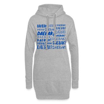 Daebak ! - Sweat-shirt à capuche long Femme - gris chiné - Devant