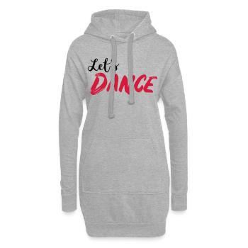 Let's DANCE - Lass uns tanzen - Hoodie-Kleid - Grau meliert - Vorne