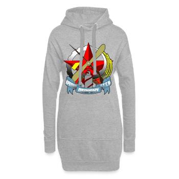 Russie - Sweat-shirt à capuche long Femme - gris chiné - Devant