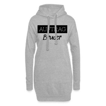 Commander Brother Family Funny Gift - Sweat-shirt à capuche long Femme - gris chiné - Devant