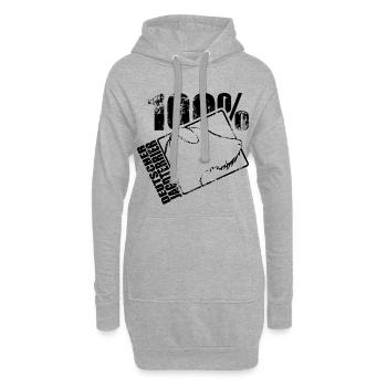 DEUTSCHER JAGDTERRIER 100 Hunde Hund Wilsigns - Hoodie-Kleid - Grau meliert - Vorne