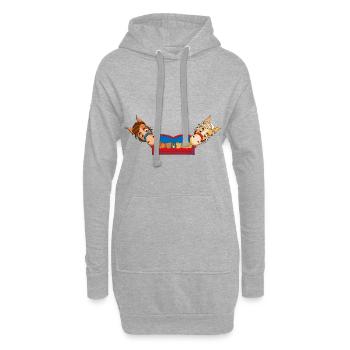 PFERDE - PONYS - PFERD - PONY - SOFA - CHILLEN - Hoodie-Kleid - Grau meliert - Vorne