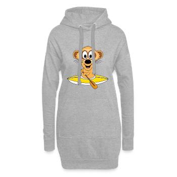 KAJAK - KANU - WASSERSPORT - SPORT - ERDMÄNNCHEN - Hoodie-Kleid - Grau meliert - Vorne