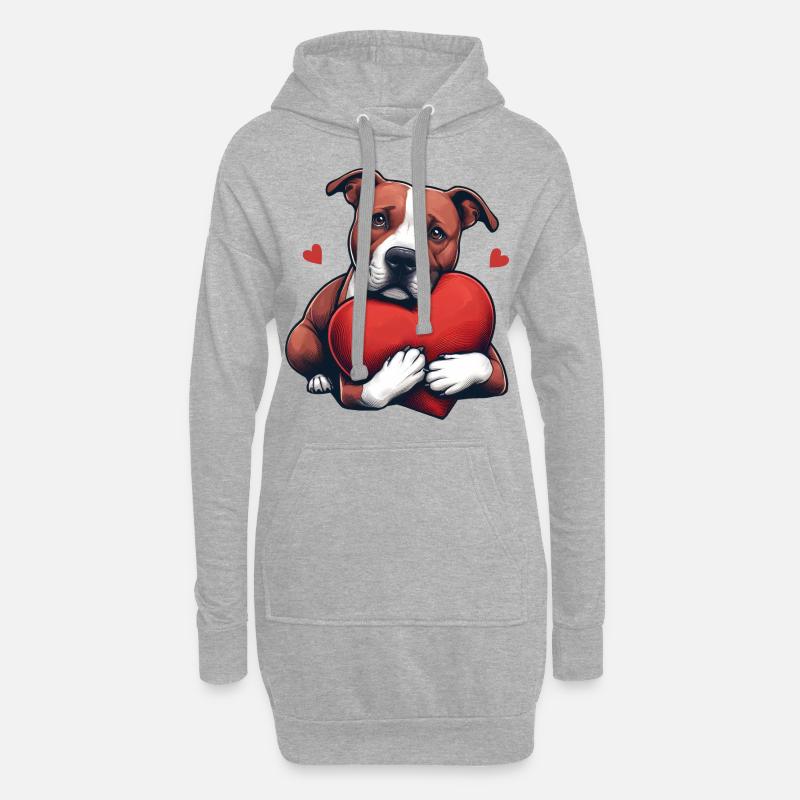 Pitbull Das Modell - Hoodie-Kleid - Grau meliert