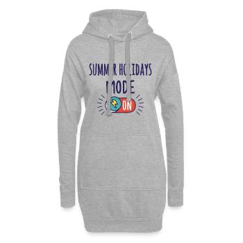 Mode Vacances d’été activé - Sweat-shirt à capuche long Femme - gris chiné - Devant
