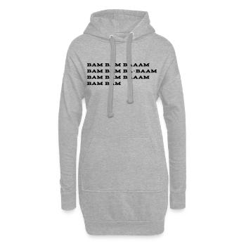 Smoke on the Water Intro Gitarrenriff - Hoodie-Kleid - Grau meliert - Vorne