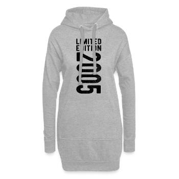 édition limitée 2005 - Sweat-shirt à capuche long Femme - gris chiné - Devant