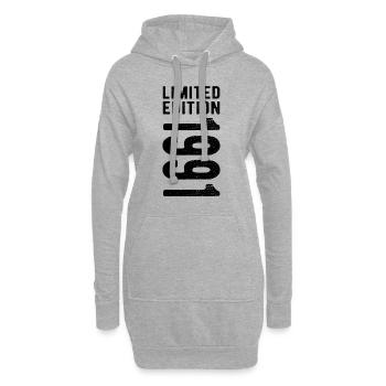 édition limitée 1991 - Sweat-shirt à capuche long Femme - gris chiné - Devant