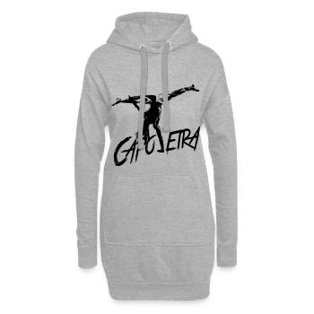 Capoeira - Sweat-shirt à capuche long Femme - gris chiné - Devant