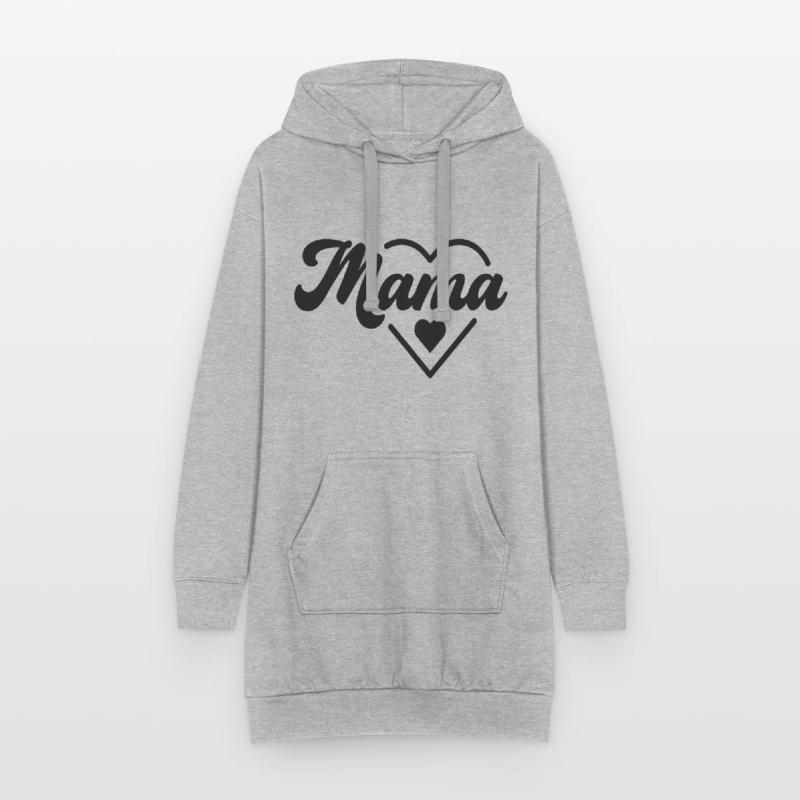 Mama Motiv | Muttertags- oder Geburtstagsgeschenk Hoodie-Kleid