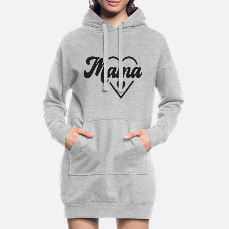 Mama Motiv | Muttertags- oder Geburtstagsgeschenk Hoodie-Kleid