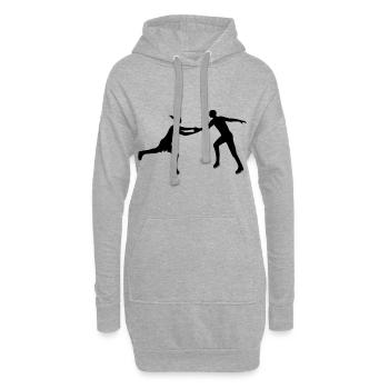 Eiskunstlauf Paar im Einklang - Hoodie-Kleid - Grau meliert - Vorne
