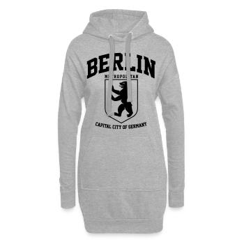 BERLIN COLLEGE DESIGN - Hoodie-Kleid - Grau meliert - Vorne