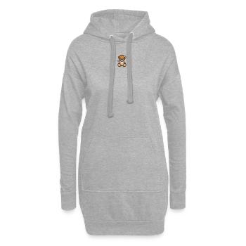 Pixel MiniBear Argentina - Sweat-shirt à capuche long Femme - gris chiné - Devant