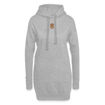Pixel MiniBear Spain - Sweat-shirt à capuche long Femme - gris chiné - Devant