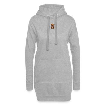 Pixel MiniBär Deutschland - Hoodie-Kleid - Grau meliert - Vorne