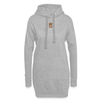 Pixel MiniTeddy Bear - Sweat-shirt à capuche long Femme - gris chiné - Devant