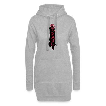 st.pauli - Hoodie-Kleid - Grau meliert - Vorne