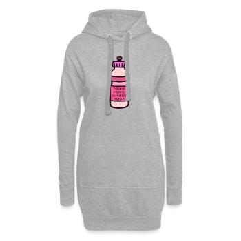 MOTIVATION SPORTIVE DE MAMAN - Sweat-shirt à capuche long Femme - gris chiné - Devant