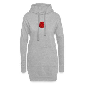 Cercle de cœur Ornement Art de l’amour2 - Sweat-shirt à capuche long Femme - gris chiné - Devant