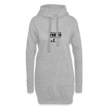 Hunting - Hoodie Dress - heather grey - Front