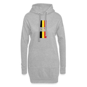 Drapeau de cycliste belge cycliste vélo belgique - Sweat-shirt à capuche long Femme - gris chiné - Devant