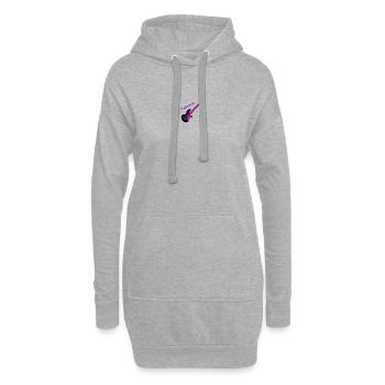 Gitarrenlehrerin - Hoodie-Kleid - Grau meliert - Vorne