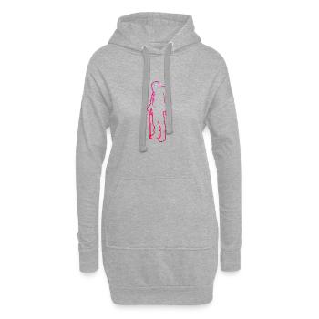 Escalade Grimpeurs Hommes Femmes Escalade - Sweat-shirt à capuche long Femme - gris chiné - Devant