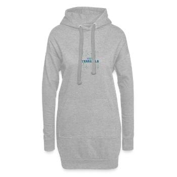 27. Geburtstag 27 Jahre alt Binärcode Coder - Hoodie-Kleid - Grau meliert - Vorne