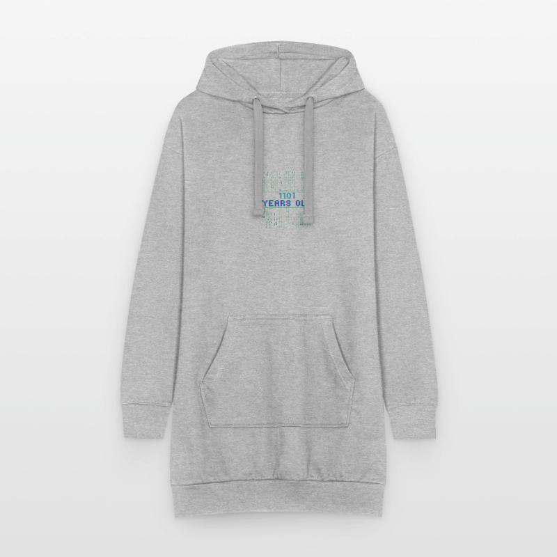 13th Birthday 13 Year Old Binary Code Coder Hoodie Dress