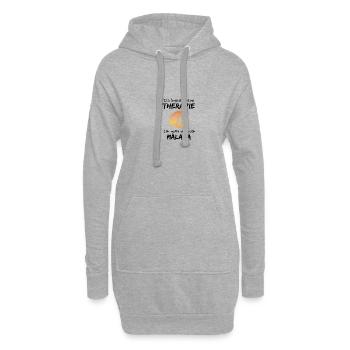 Málaga Andalusien Spanien Urlaub Malaga - Hoodie-Kleid - Grau meliert - Vorne