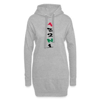 4 Gears Graffiti - Hoodie-Kleid - Grau meliert - Vorne