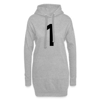 1. 1 Jahr. 1. JUBILÄUM. 1-JÄHRIGES JUBILÄUM - Hoodie-Kleid - Grau meliert - Vorne