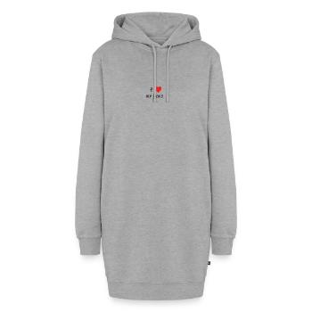 I love my Penis - Hoodie-Kleid - Grau meliert - Vorne