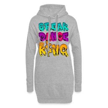 Breakdance King - B-Boy Sohn Junge Geschenk - Hoodie-Kleid - Grau meliert - Vorne