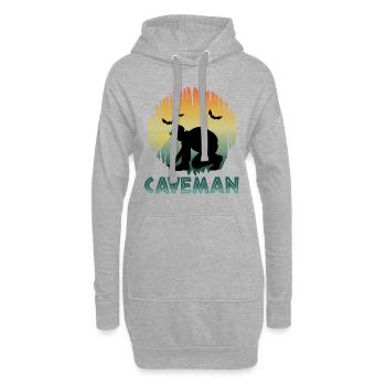 Homme des cavernes - Spéléologie - Explorateur de grottes Spéléologie - Sweat-shirt à capuche long Femme - gris chiné - Devant