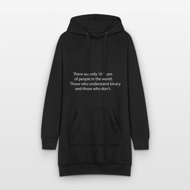Binary binary programming language computer gift Hoodie Dress