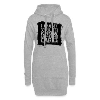 ADHS - Hoodie-Kleid - Grau meliert - Vorne